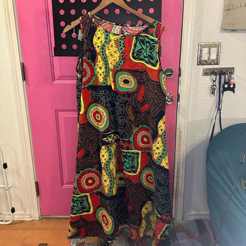 African print dress